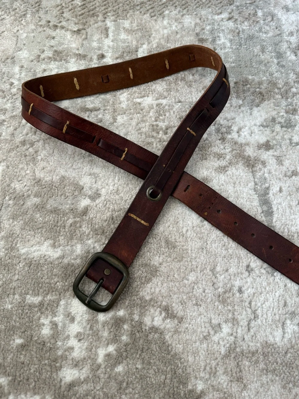Dan Post Brown Leather Belt